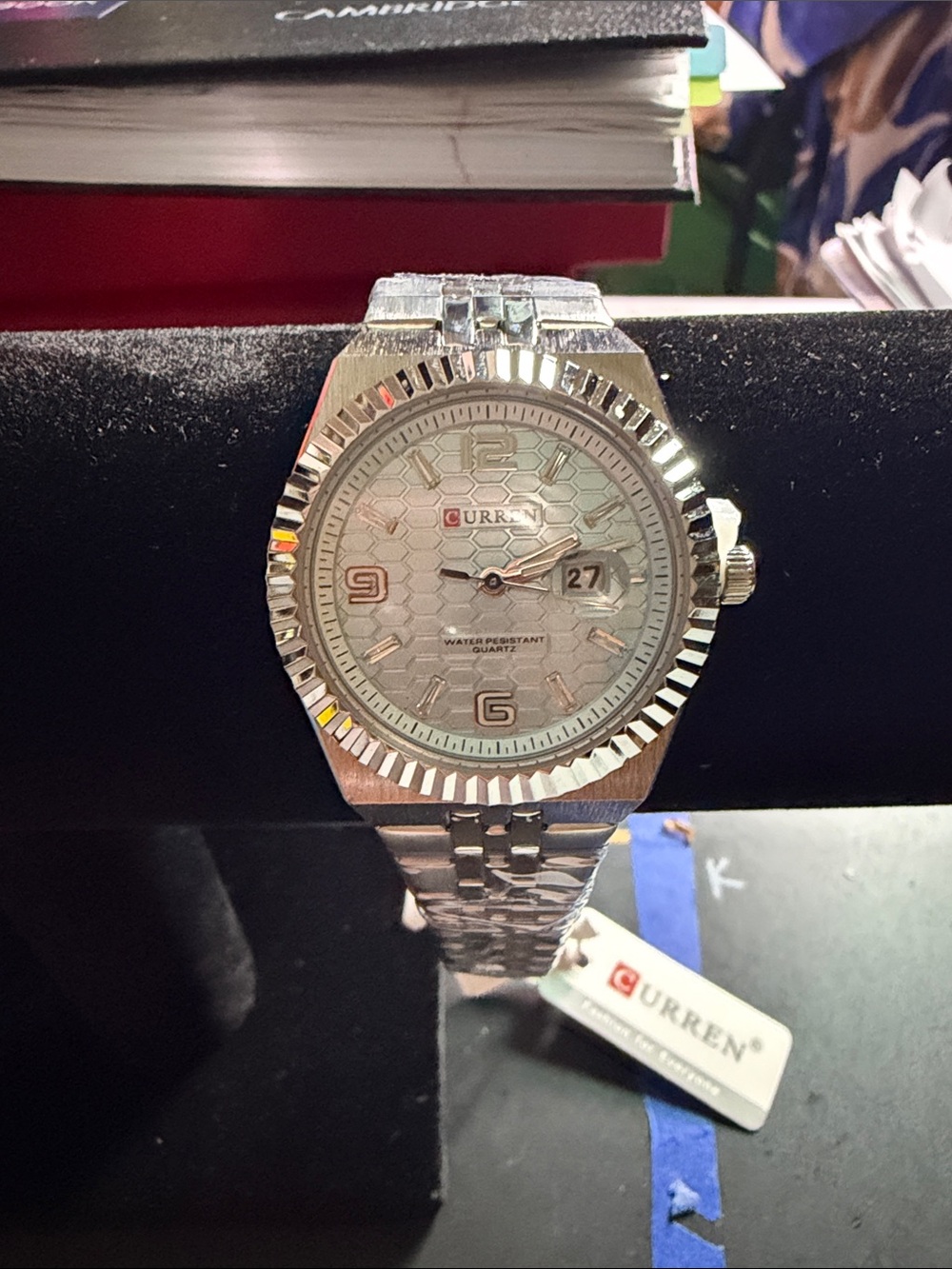 Silver Men's Stainless Steel Watch - Silver Dial